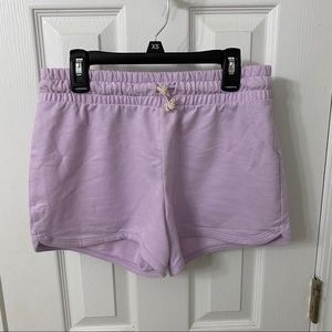 purple lounge shorts